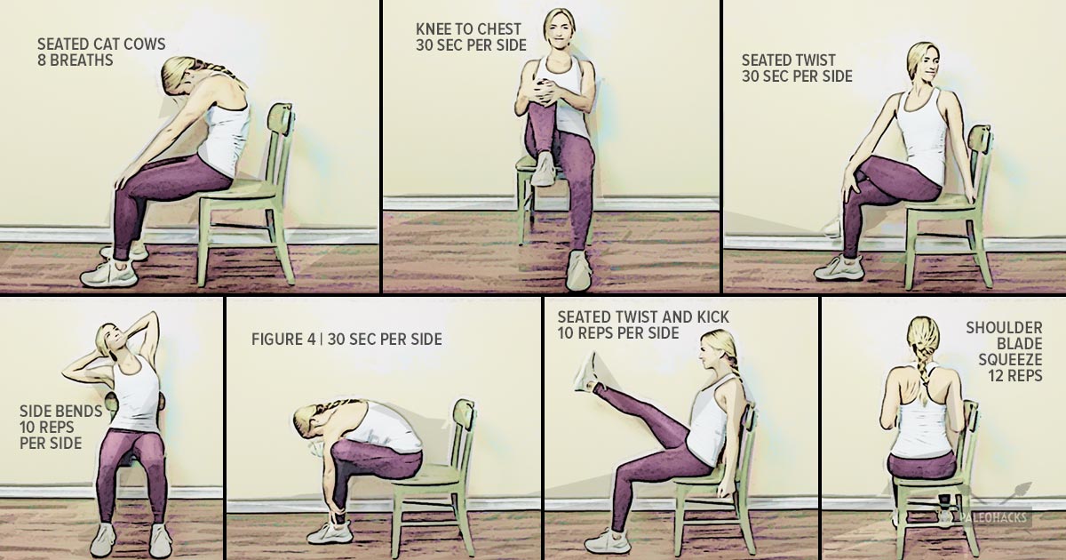 Office chair exercises for lower back pain