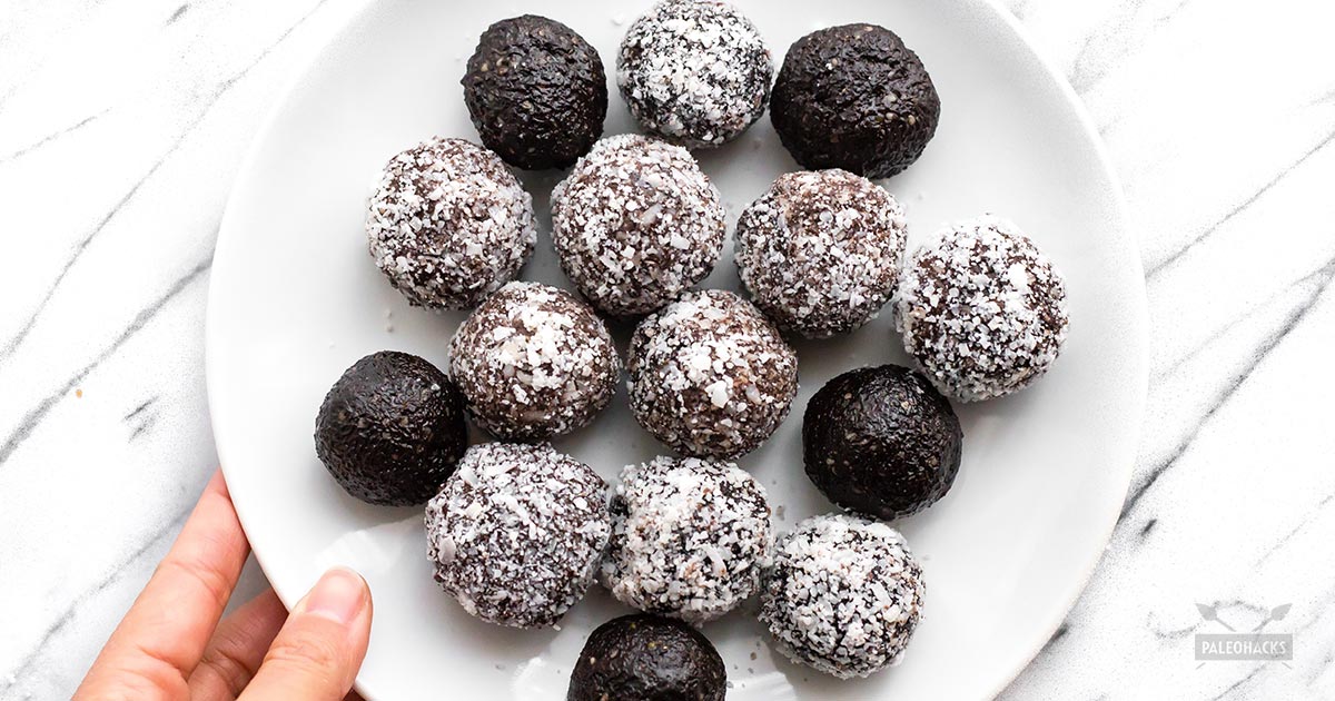 Raw Cacao Coconut Oil Fat Bombs Paleo, Gluten Free, Vegan