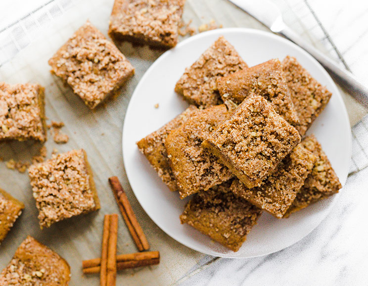 Fragrant, melt-in-your-mouth coffee cake combines with a cinnamon crumble that’s out-of-this-world delicious. It’s time for sugar, spice and everything nice!