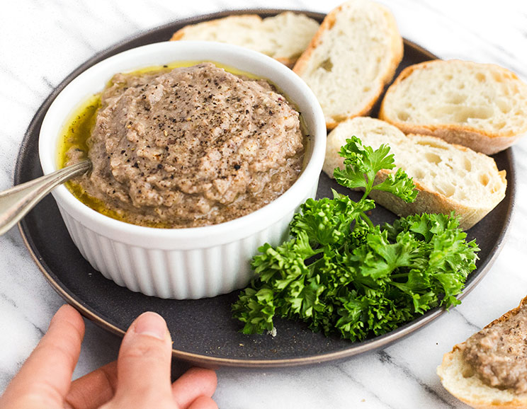 Pair this mushroom pesto with your favorite Paleo snacks for a spread made in vegan heaven. Is there anything mushrooms can't do?