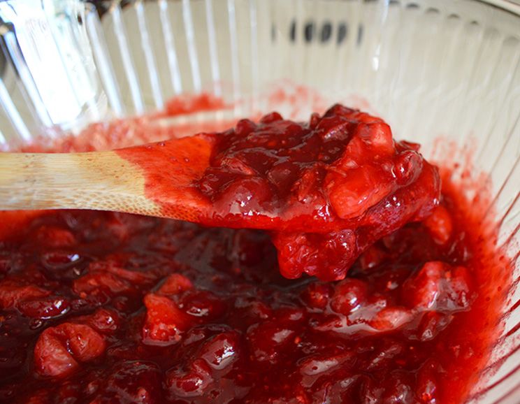 This homemade cranberry sauce tastes like autumn incarnate, with notes of tart cranberries, maple, orange zest and spice.