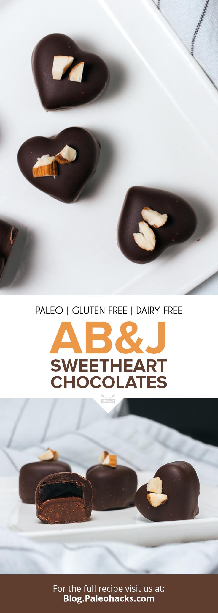 Hello, nostalgia! These almond butter and jelly chocolate treats are the grown-up, Paleo-friendly version of fluffy, creamy, and sweet peanut butter and jelly.