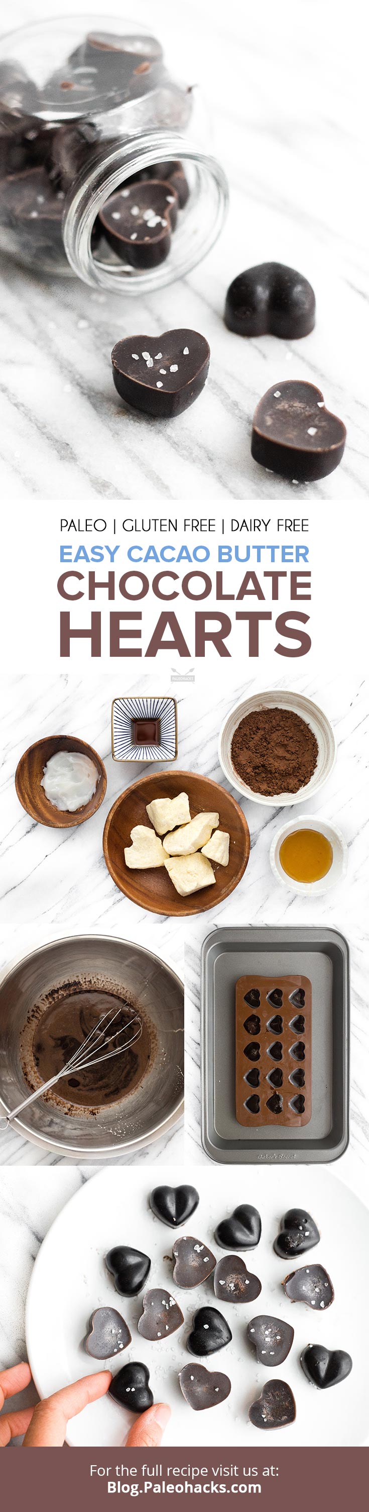 Make these easy cacao butter chocolates for your sweetheart this Valentine’s day - in less than an hour. Nothing says 