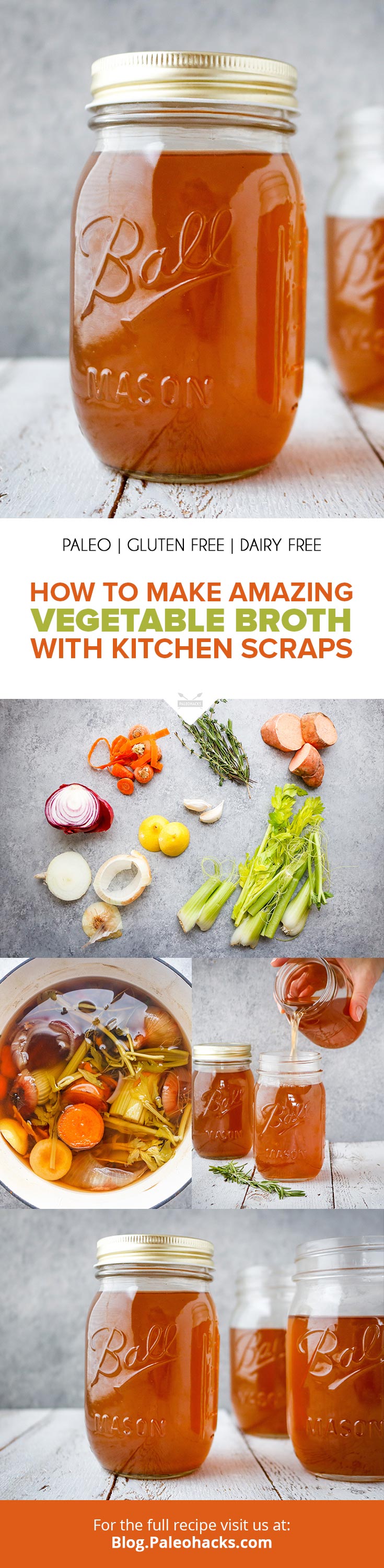 Repurpose those ends, skins, and scraps for an out-of-this-world vegetable broth bursting with vitamins and flavor. Save money and boost your health at the same time!