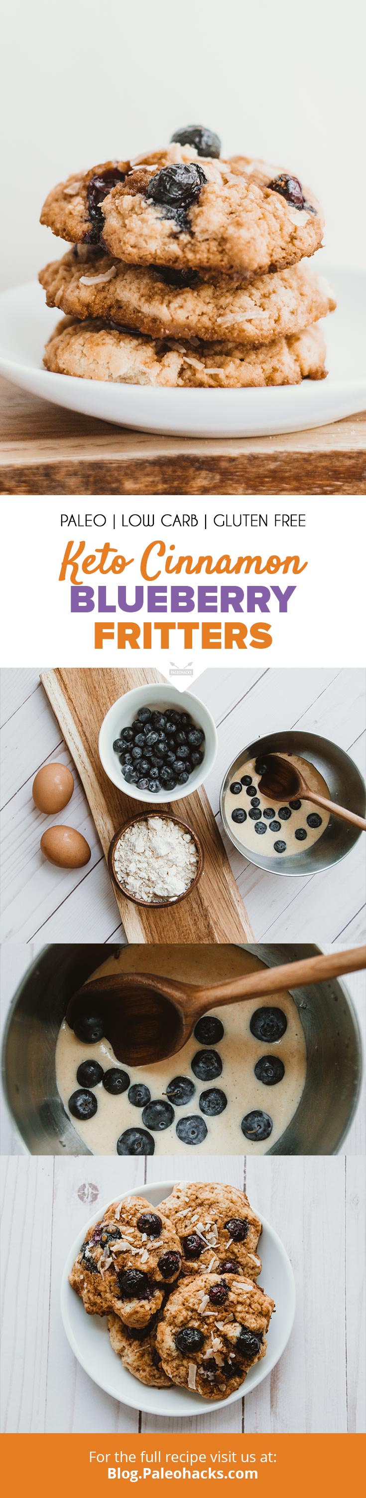 Indulge your sugar cravings with these keto-friendly blueberry fritters. Makes you wanna grab one through your computer screen!