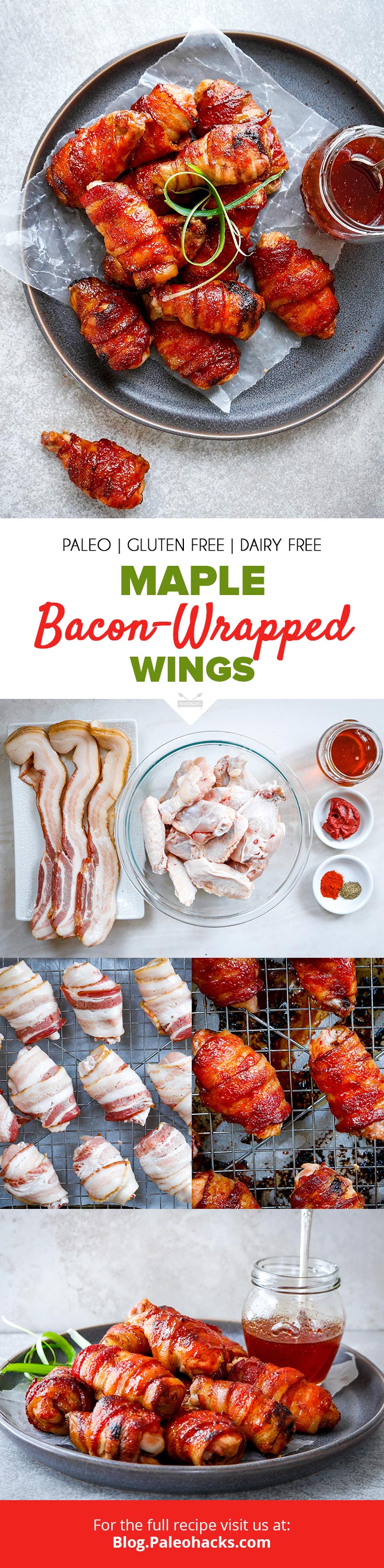Make these irresistible Maple Bacon Wings for the ultimate game day appetizer - no frying necessary. Smokey, sweet, and finger lickin' good!