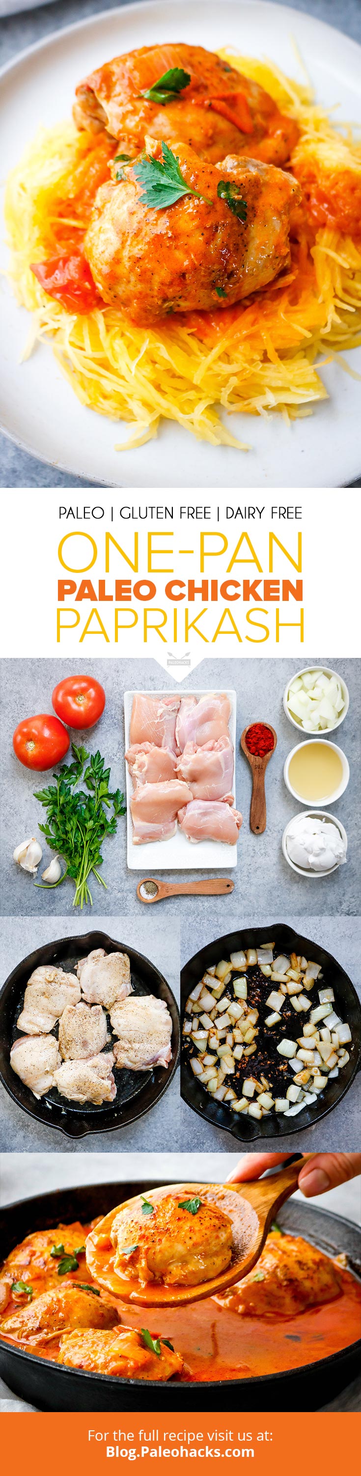 Cook up a fragrant, one-pan dinner with tender chicken smothered in a creamy paprika sauce filled with healthy fats. Chicken this good deserves a medal!