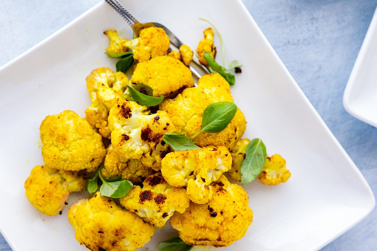 This roasted turmeric cauliflower is chock full of flavor, convenience and nutrition, thanks to gut-healing turmeric and sustaining cauliflower.