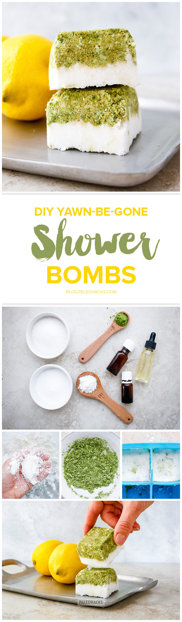 Skip the bathtub and awaken your senses with a bit of shower steam and soothing essential oils. Mornings never smelled so good!