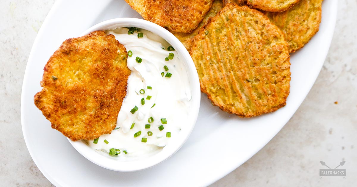 Irresistibly Cheesy Cauliflower Chips Paleo, Dairy Free, Gluten Free