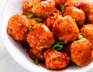 Firecracker Chicken Meatballs | Paleo, Gluten Free, Dairy Free