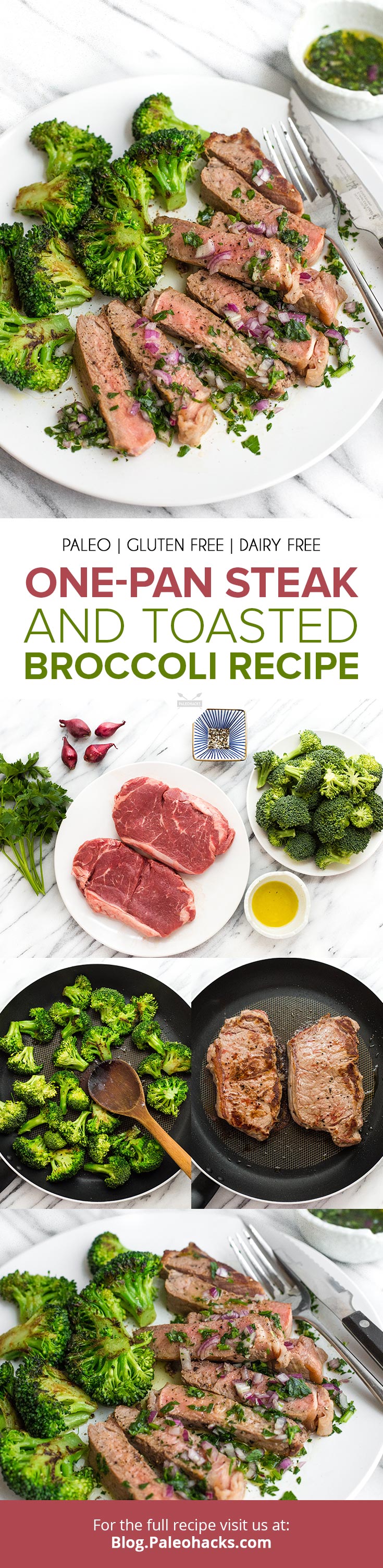 Toss together juicy New York strip steak, crispy broccoli, and a savory dressing in this one-pan meal. Meet your new weeknight favorite!