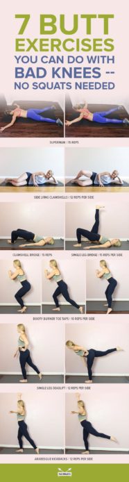 7 Butt Exercises You Can Do with Bad Knees - No Squats Needed