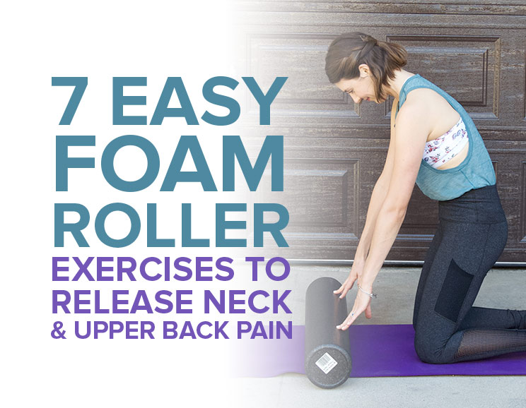Do you hunch when you stand or slump when you sit? Try these foam roller stretches to relax your upper back while easing neck and upper back pain.