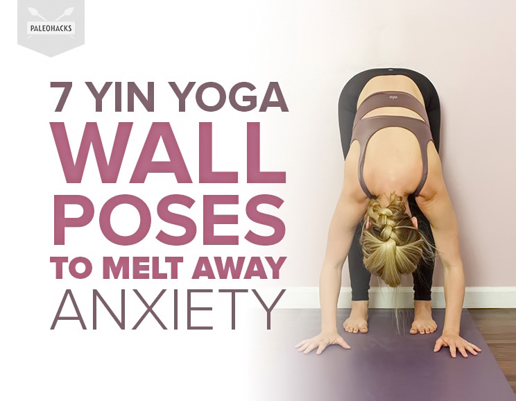 Let your stress and anxiety to melt away with these yin yoga poses that use a wall as a relaxing prop. Grab a yoga block or pillow and get ready to relax!