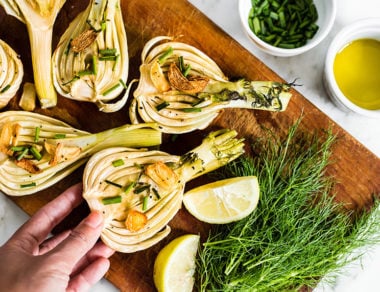Roast up fennel bulbs with zesty garlic and chives for a veggie dish worth making over and over again. It's the veggie dish you'll want to bookmark ASAP!