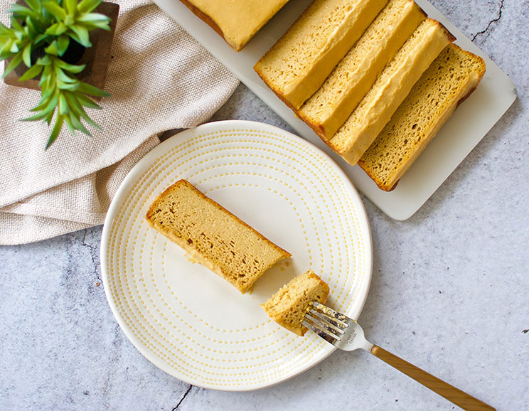 This moist and fluffy take on a classic pound cake gets its naturally sweet flavor from creamy puréed sweet potatoes and rich maple syrup.