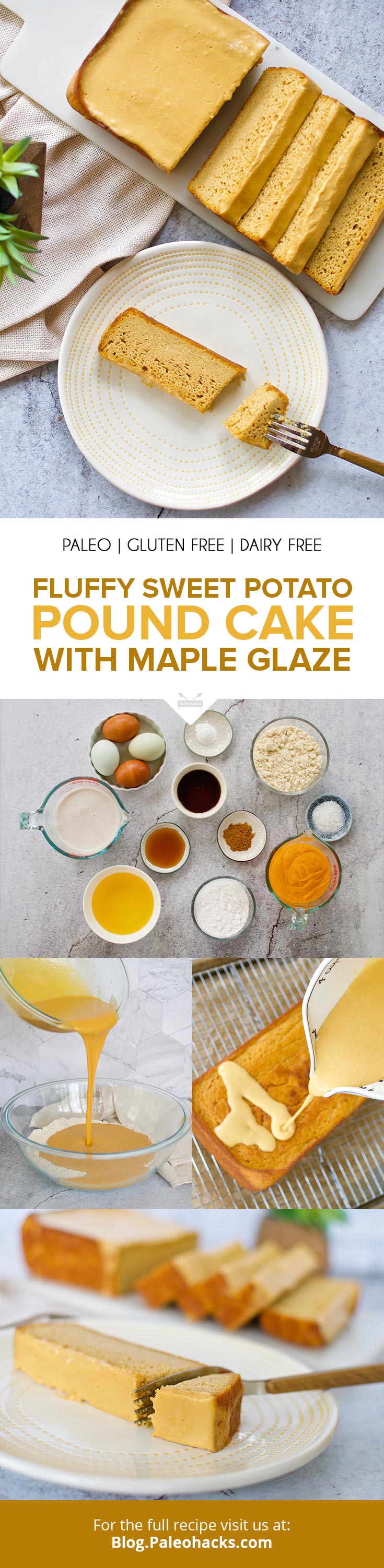 This moist and fluffy take on a classic pound cake gets its naturally sweet flavor from creamy puréed sweet potatoes and rich maple syrup.