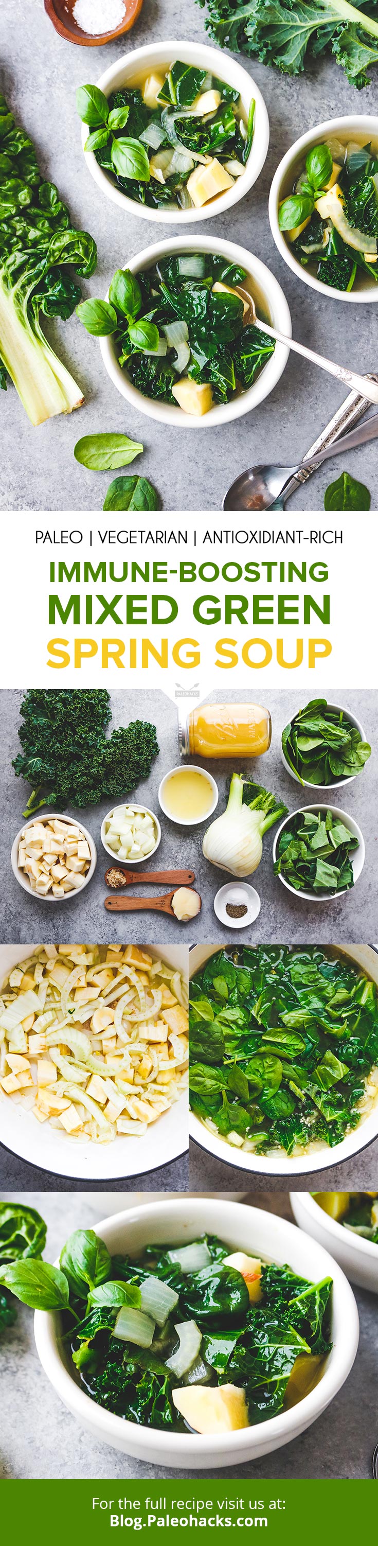 Put your springtime greens to good use with this one-pot soup you can have ready in minutes. This soup is just what the doctor ordered!