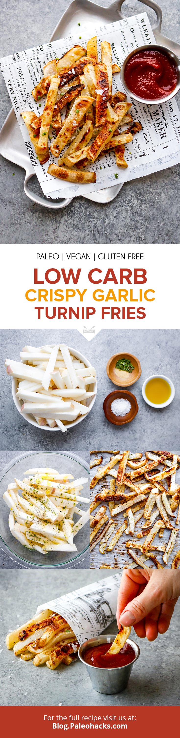 Feed your French fry craving with these crunchy turnips roasted to golden-brown perfection. Potatoes who? Turnips are our new favorite!