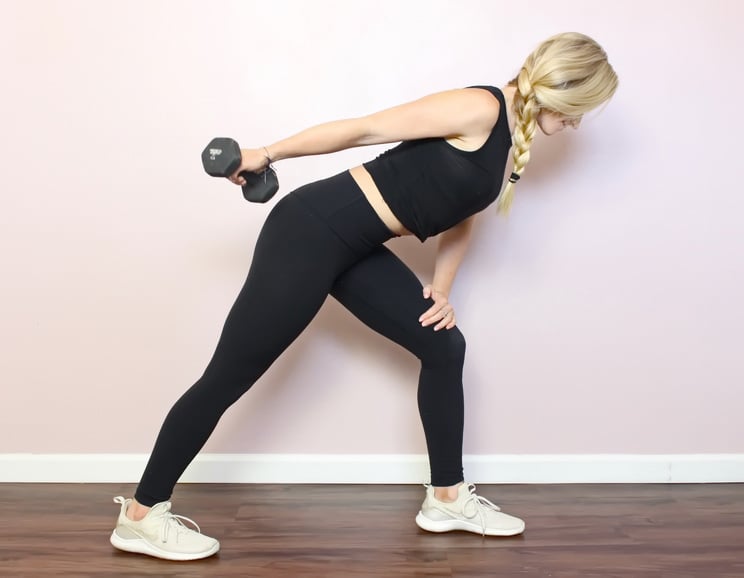 Strong back muscles are essential for good posture. This back-sculpting dumbbell routine will have you standing up straighter in no time.