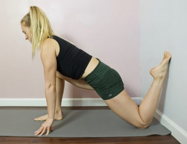 Have you ever noticed that pain in your lower back and hips seem to come hand-in-hand? Here’s how to use a wall to release tension in both areas.