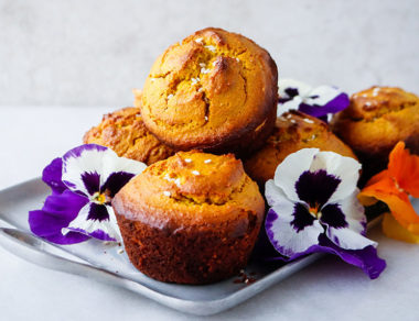 Enjoy a warm, well-spiced treat with fluffy cakes packed full of nutty tahini and anti-inflammatory turmeric. Pair them with a cup of tea or golden milk.