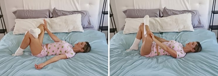 9 Soothing Hip Stretches You Can Do Right in Bed