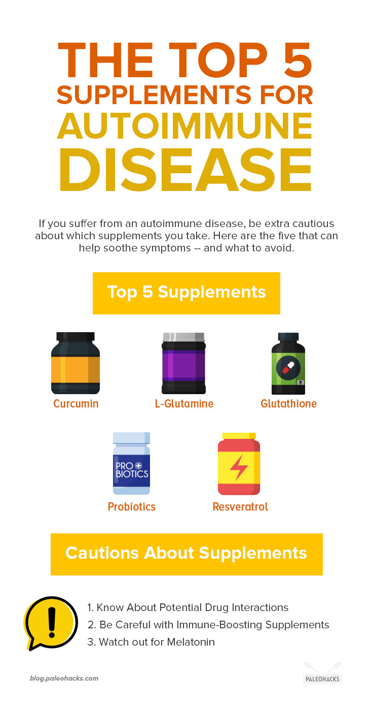 If you suffer from an autoimmune disease, be extra cautious about which supplements you take. Here are five that can help soothe symptoms - and what to avoid.