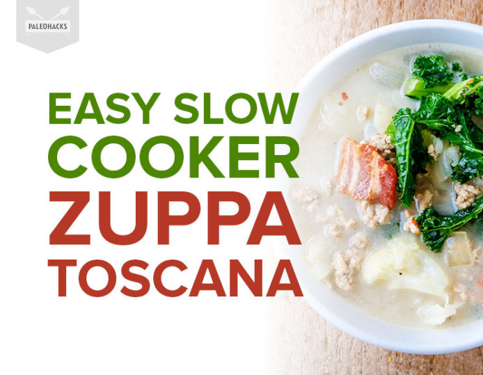 Easy Slow Cooker Zuppa Toscana Paleo, Keto, Low Carb
