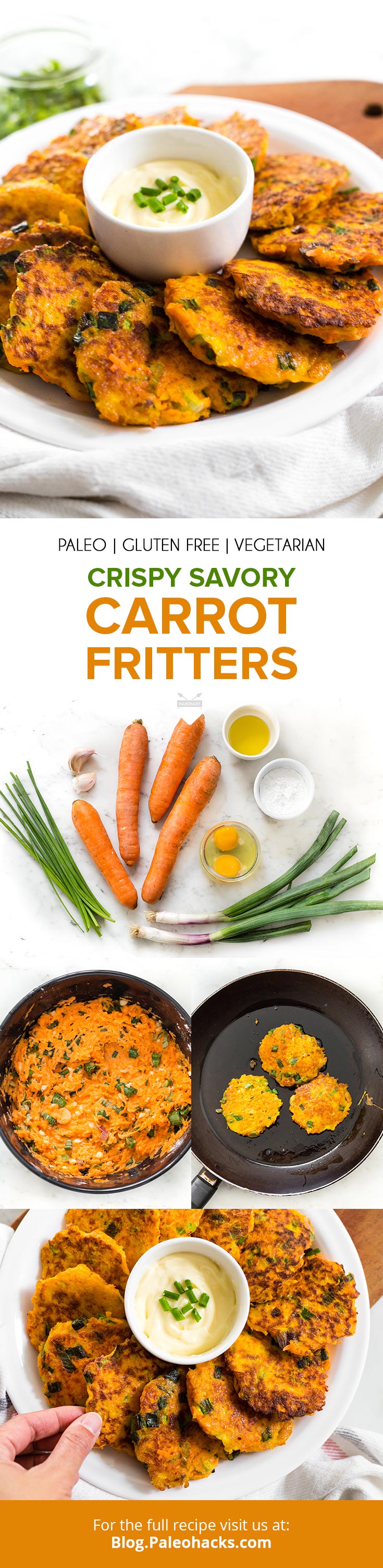 Jazz up your normal carrot snacking routine with these crispy, tasty carrot fritters. Pssst: These are freeze-friendly. Make a huge batch for meal prep!