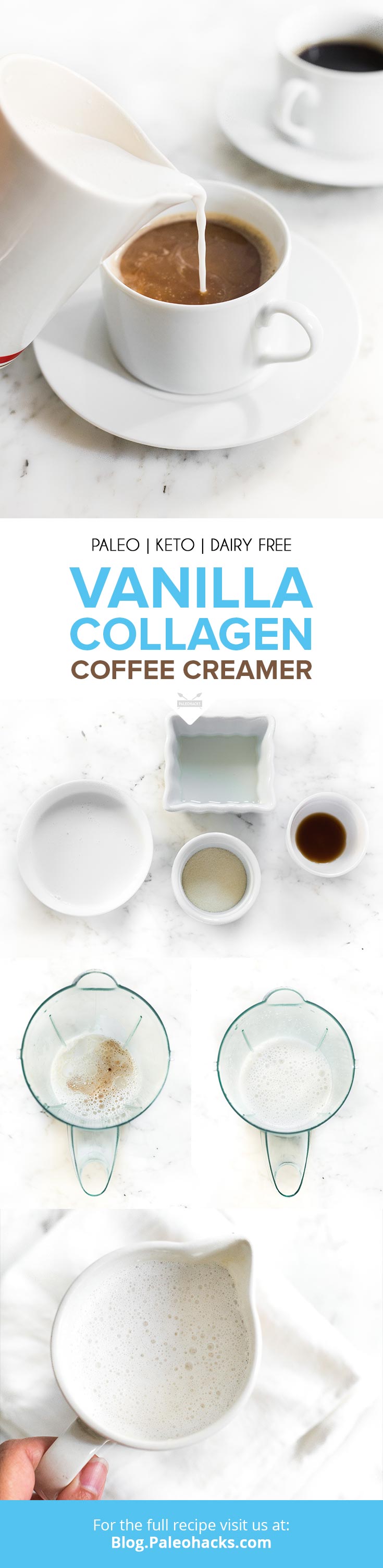 Whip up this dairy-free, collagen-rich coffee creamer with just a handful of ingredients. We've found the best way to add collagen to your diet yet!