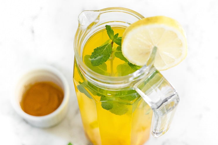 Whip up this refreshing lemonade for a crowd, complete with the gut-boosting and anti-inflammatory properties of fresh ginger and turmeric.