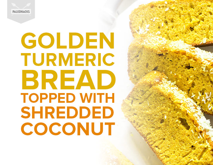 Swap your morning snack for a slice of this light and fluffy golden turmeric bread. Buh-bye coffeehouse loafs, this bread is our new boo!
