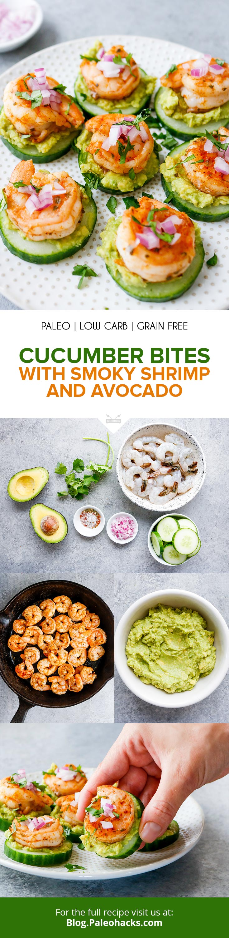 Stack cucumber rounds with zesty shrimp and avocado for a healthy and indulgent snack. Step aside deviled eggs, these bites are the new tasty teaser in town!