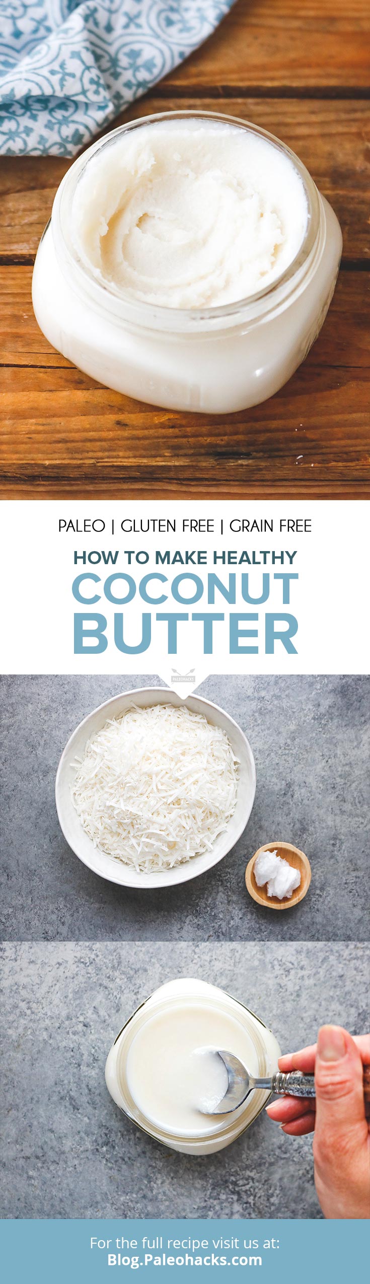Use this two-ingredient coconut butter for dips, spreads, or drizzling on top of pancakes. Currently spreading this on everything!
