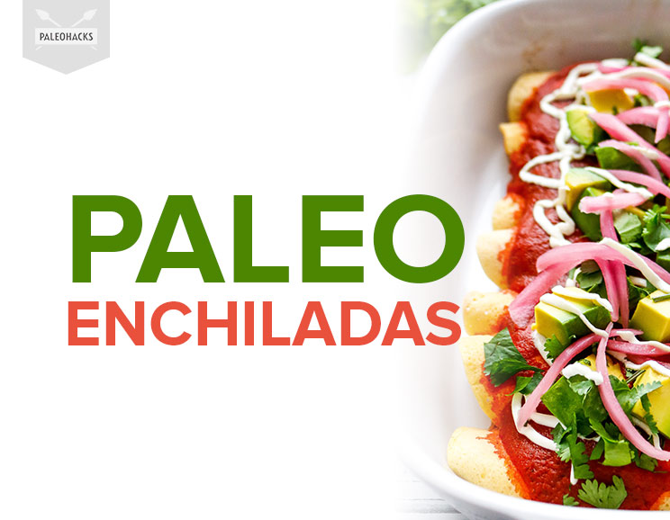 Add a Paleo twist to traditional enchiladas using grain-free tortillas and spicy chicken. When Mexican food is life, this healthy recipe has you covered!