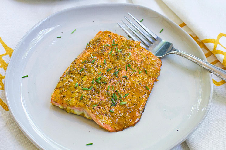 Baked Turmeric Salmon with a Sweet Honey Glaze