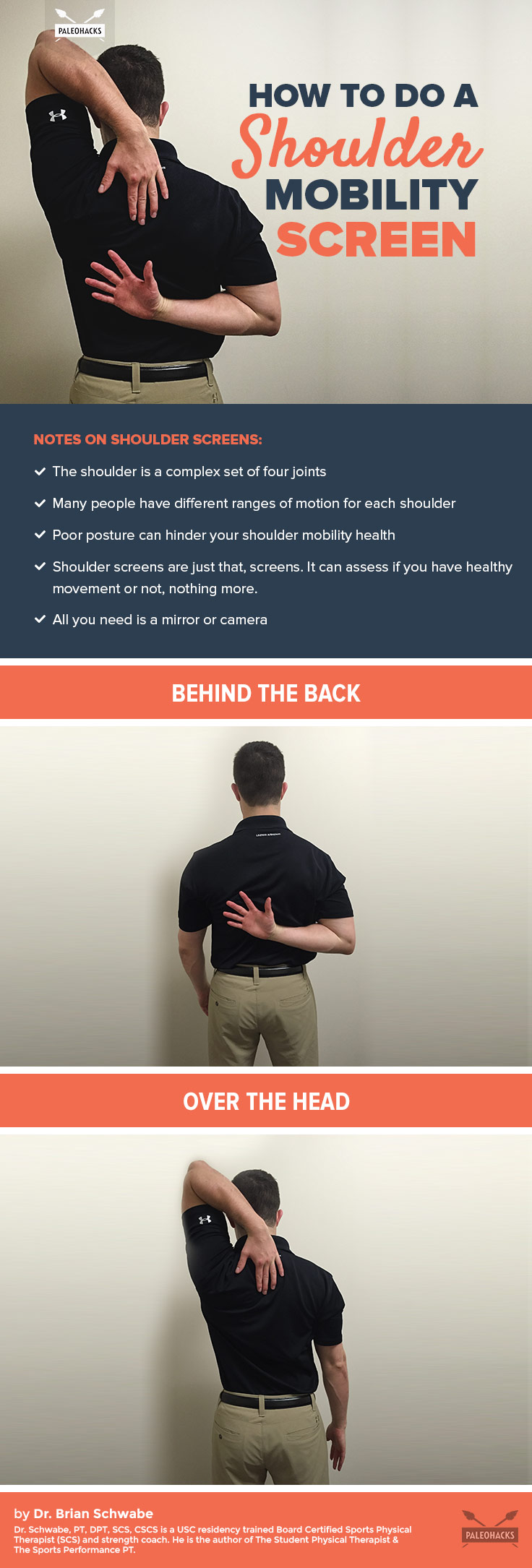 Your shoulders are more important for everyday tasks than you realize. Take this shoulder mobility screen to assess your movement and test for pain.