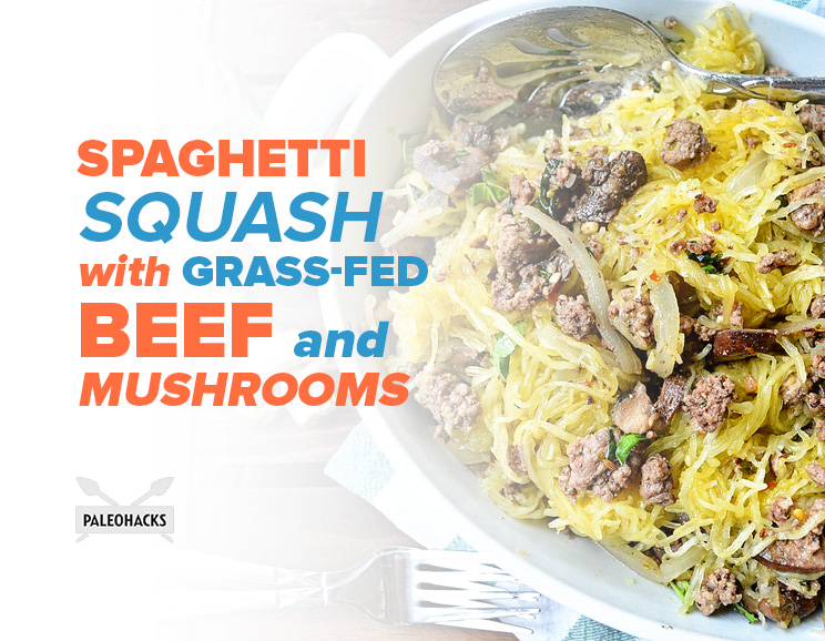 With fresh herbs, hearty mushrooms and grass-fed beef, this spaghetti squash recipe makes for a stunning meal that's easy to make!