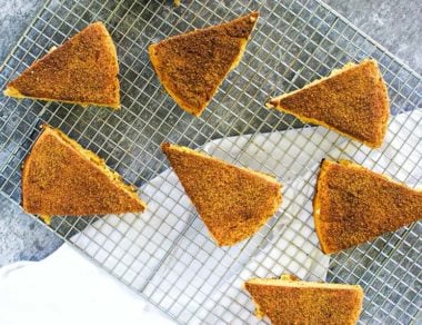 Coat these sweet potato scones in crunchy cinnamon sugar for a treat that tastes like a churro. It's the sweet fusion of our dreams!