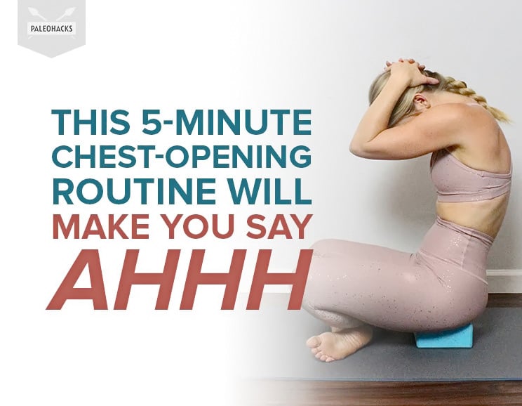 Take five minutes out of your busy day and quickly reverse chest tightness and calm your nervous system. You're only 5 poses away from calm.