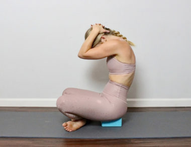 Take five minutes out of your busy day and quickly reverse chest tightness and calm your nervous system. You're only 5 poses away from calm.