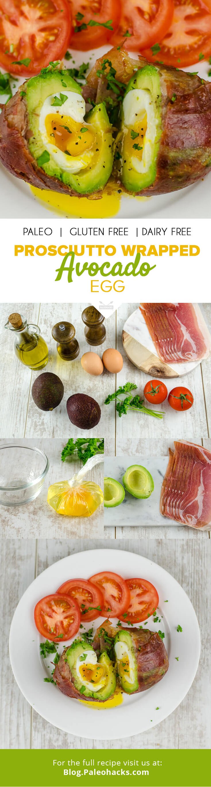 Give your morning a kick start with this prosciutto-wrapped avocado egg! Loaded with omega-3s and healthy fats, it's all you need for a healthy breakfast.