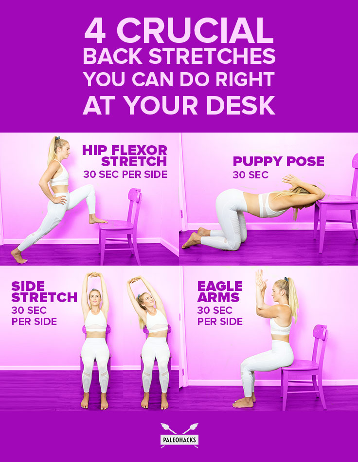Back stretches you can do at your desk 