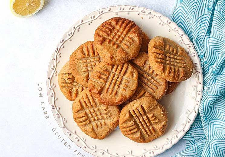 Almond Flour Honey Tahini Cookies