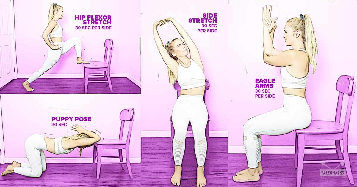 4 Back Stretches You Can Do Right at Your Desk PaleoHacks