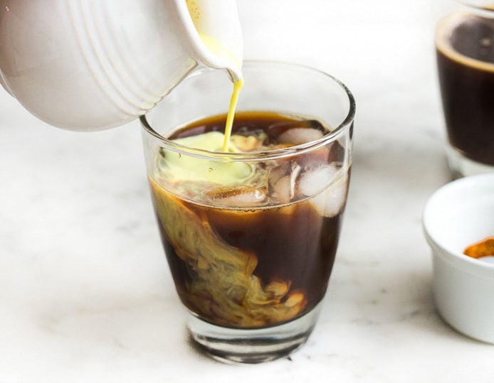 Iced Golden Milk Latte | Paleo, Dairy Free, Vegetarian