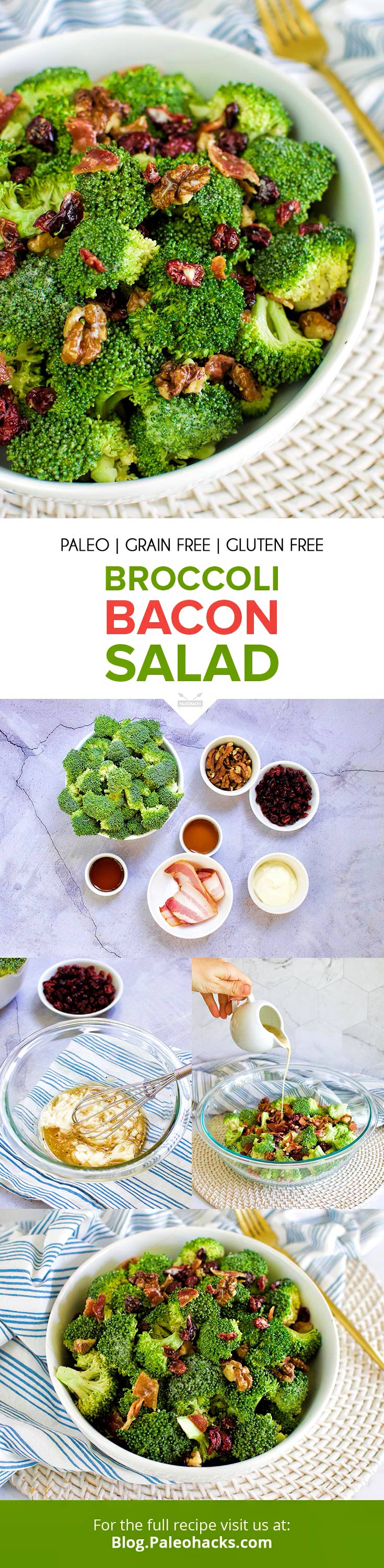 Make this sweet and savory broccoli bacon salad with a handful of ingredients in under 20 minutes. Its crunch factor has us head-over-heels obsessed!