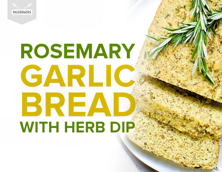 Serve this warm rosemary garlic bread with a herbed dipping sauce for an unbelievable gluten-free appetizer.